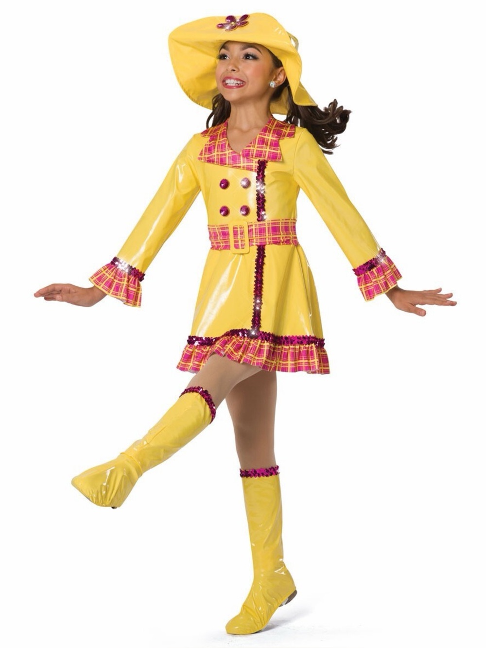 3/$50 A Wish Come True Yellow Rain Jacket Dance Costume
